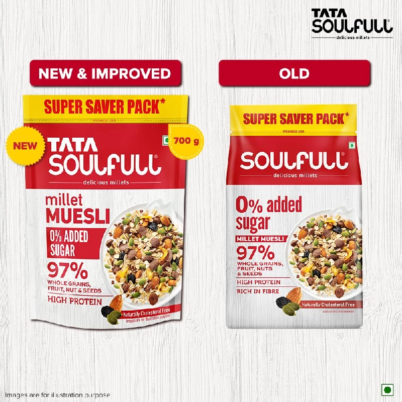 Tata Soulfull Added Sugar Millet Muesli, 700 g-2.webp